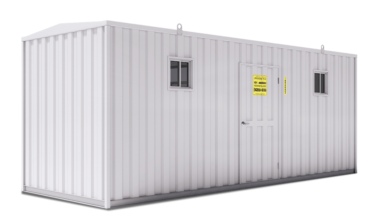 Baño Económico 20 Pies · 3 WC + 3 Lavamanos + 3 Duchas